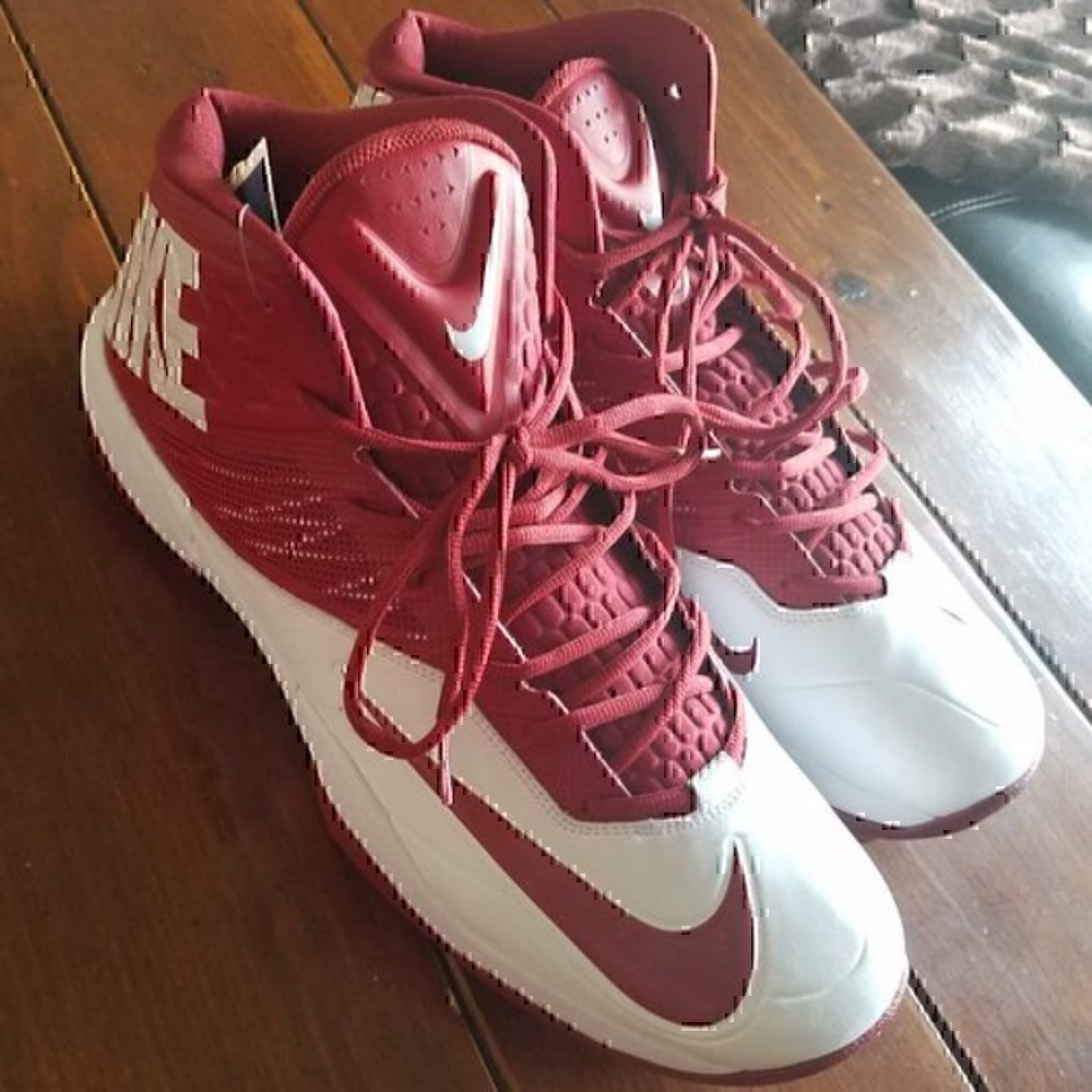 NWT NIKE Red and White Cleats